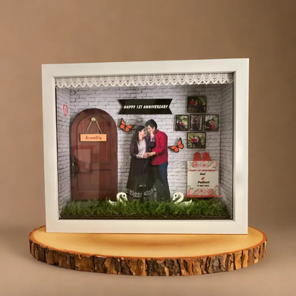 Butterfly Door Miniature Photo frame 10 x 8.5 inch for Anniversary and Birthday